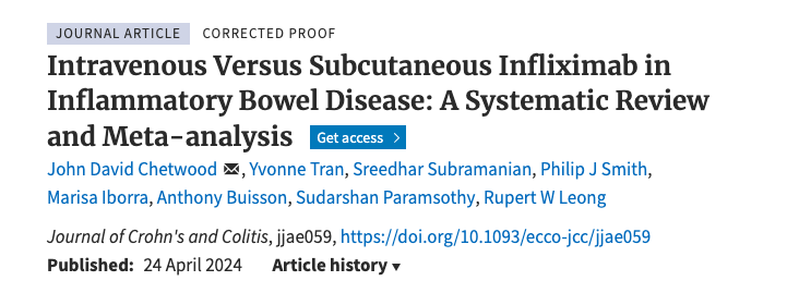Nuevo estudio publicado en la revista Journal of Crohn’s and Colitis
