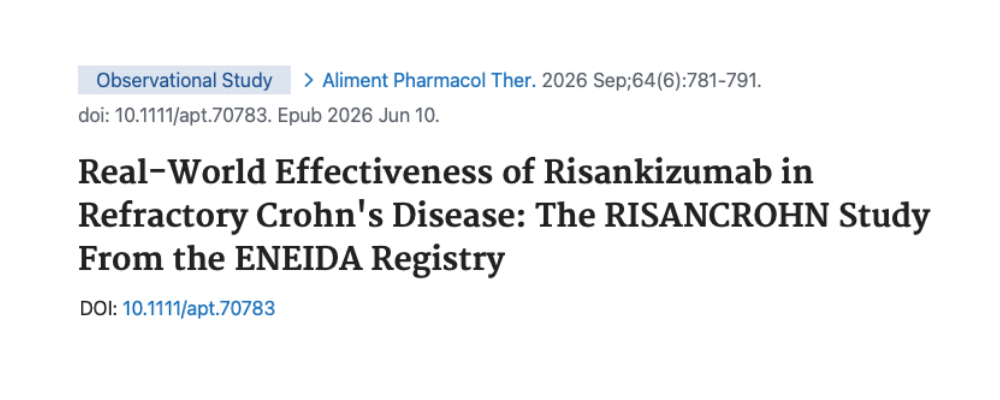 Diseño sin título-2 Nuevo estudio analiza la efectividad de risankizumab en pacientes con enfermedad de Crohn refractaria