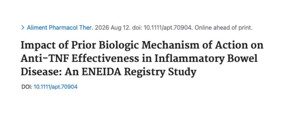 Diseño sin título-3 Nuevo estudio analiza la efectividad de los tratamientos anti-TNF según la secuencia terapéutica en enfermedad inflamatoria intestinal