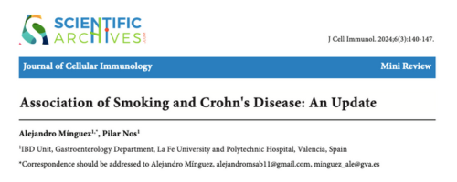 Nuevo artículo publicado: Asociación de Tabaco y Enfermedad de Crohn, actualización