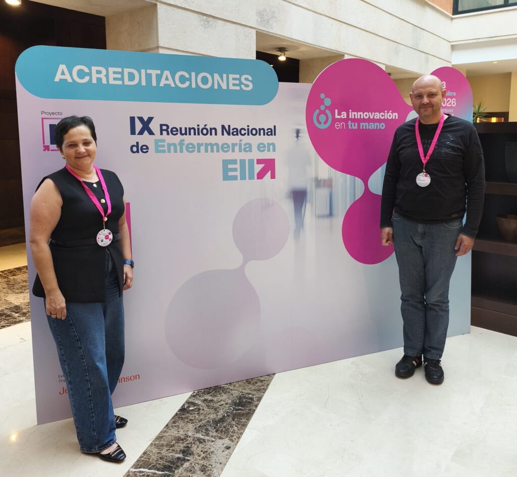 Luis Tortosa y Nuria Casasús en la IX Reunión Nacional de Enfermería en EII